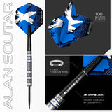 Mission Alan Soutar Darts - Steel Tip - Soots - Blue & White