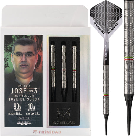 Trinidad Pro - Soft Tip Darts - Jose De Sousa - Jose Type3 18g