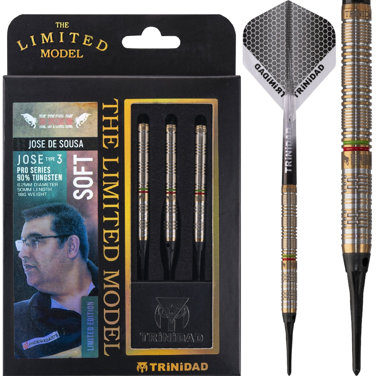 Trinidad Pro - Soft Tip Darts - Jose De Sousa - Jose Type3 - Limited Edition 18g