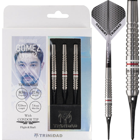 Trinidad Pro - Soft Tip Darts - Yuki Yamada - Gomez - Type12 22g