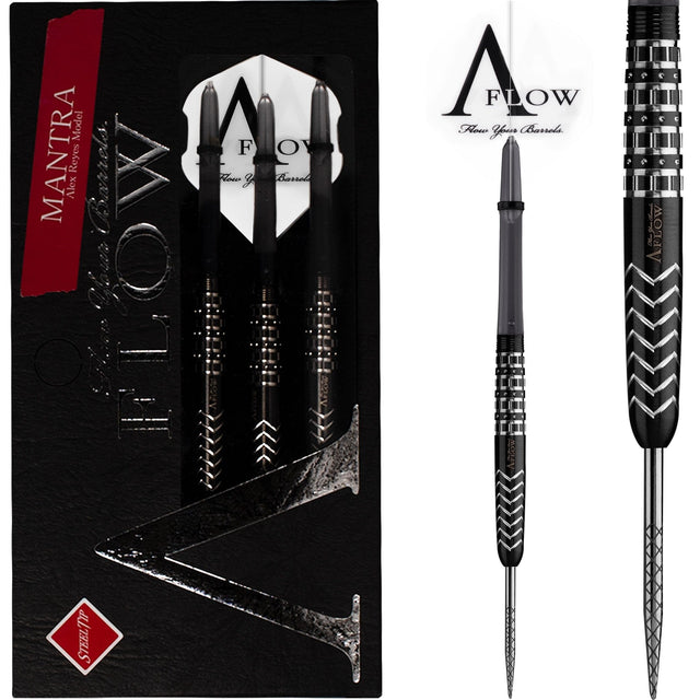 Dynasty Darts - Black Line - Steel Tip - Alex Reyes - Mantra - Black - 21g 21g