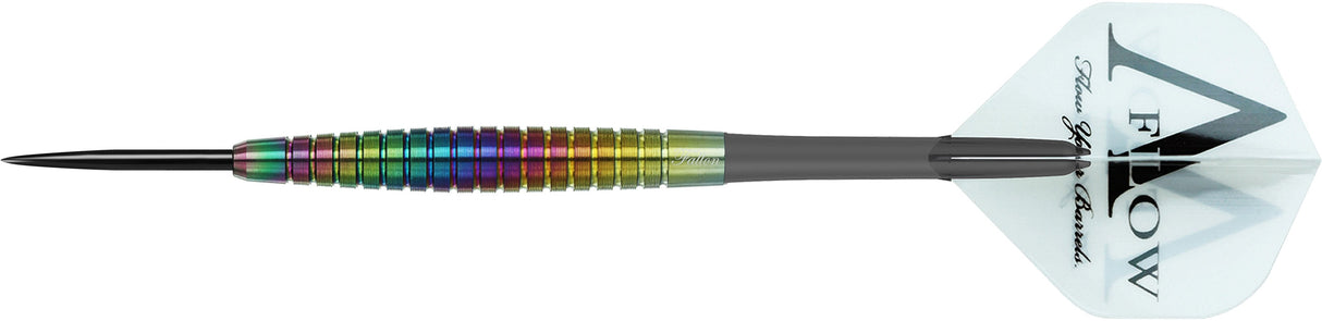 Dynasty Darts - Black Line - Steel Tip - Fallon Sherrock - Rainbow - 23g 23g