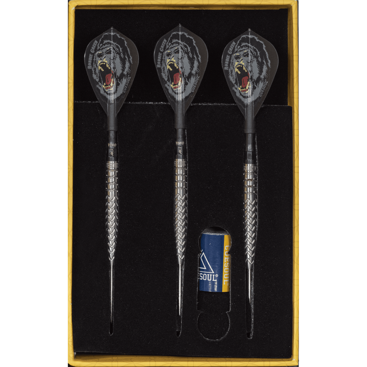 Cuesoul - Steel Tip Tungsten Darts - Robbie Green - Kong - Silver