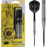 Cuesoul - Steel Tip Tungsten Darts - Glory - Blue Grooves - Twin Grip 22g