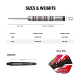 Legend Darts - Steel Tip - 90% Tungsten - Knurled - The Artist - Kevin Painter