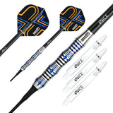 One80 Ascent Darts - Soft Tip - S02 - Black & Blue