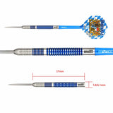 One80 Bavaria Ultra Long Darts - Steel Tip - S02 - Blue