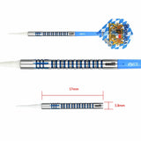 One80 Bavaria Ultra Long Darts - Soft Tip - S01 - Blue 19g