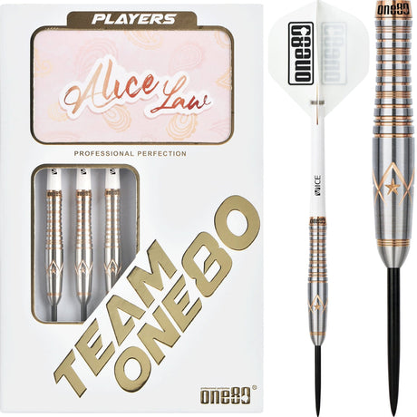 One80 Alice Law Stone Darts - Steel Tip - V2 - Bronze Star - 22g 22g