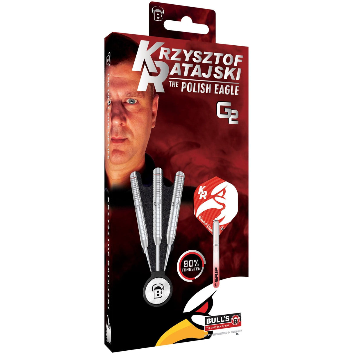 BULL'S Krzysztof Ratajski Darts - Steel Tip - The Polish Eagle - Original Generation 2