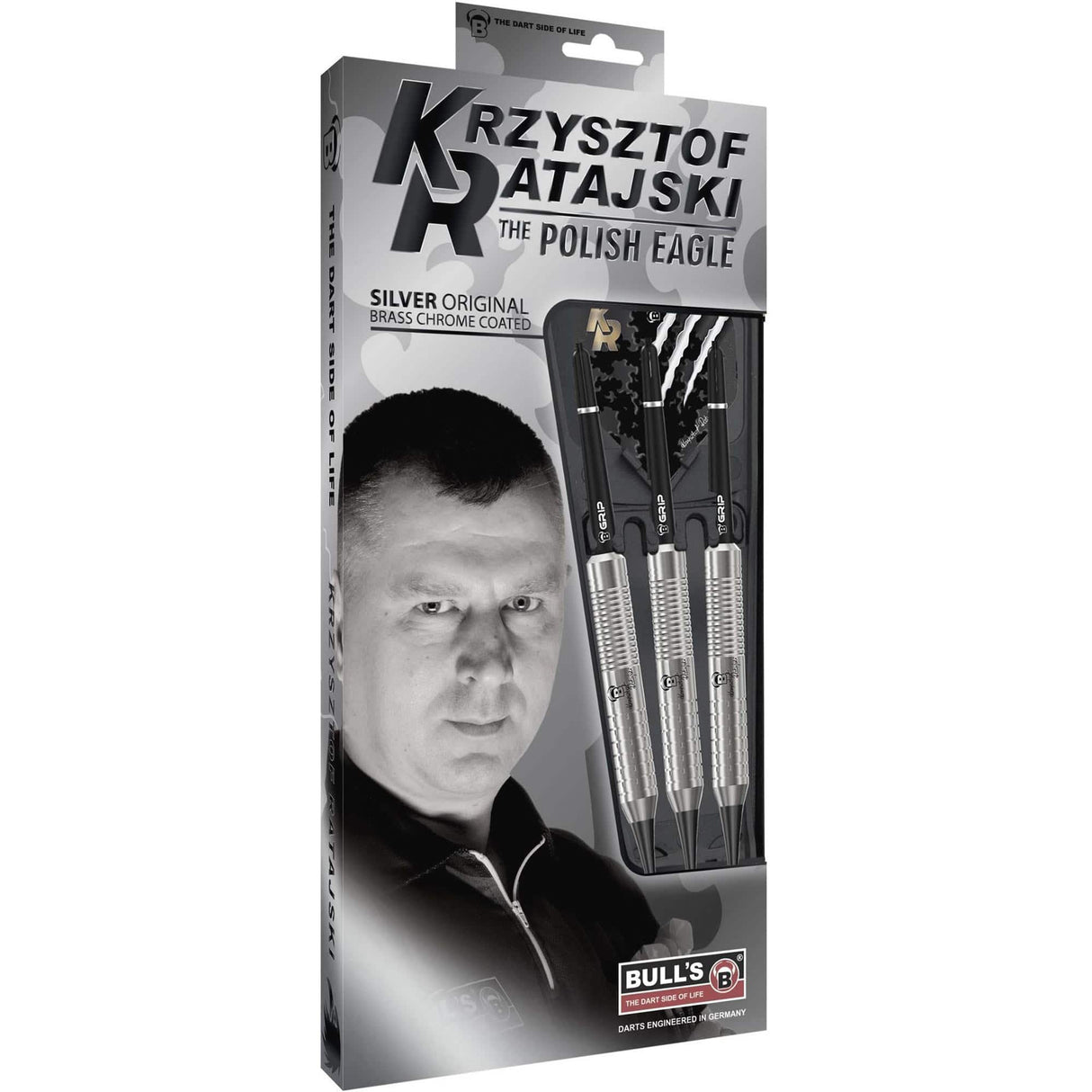 BULL'S Krzysztof Ratajski Darts - Soft Tip - The Polish Eagle - Brass - Silver 18g