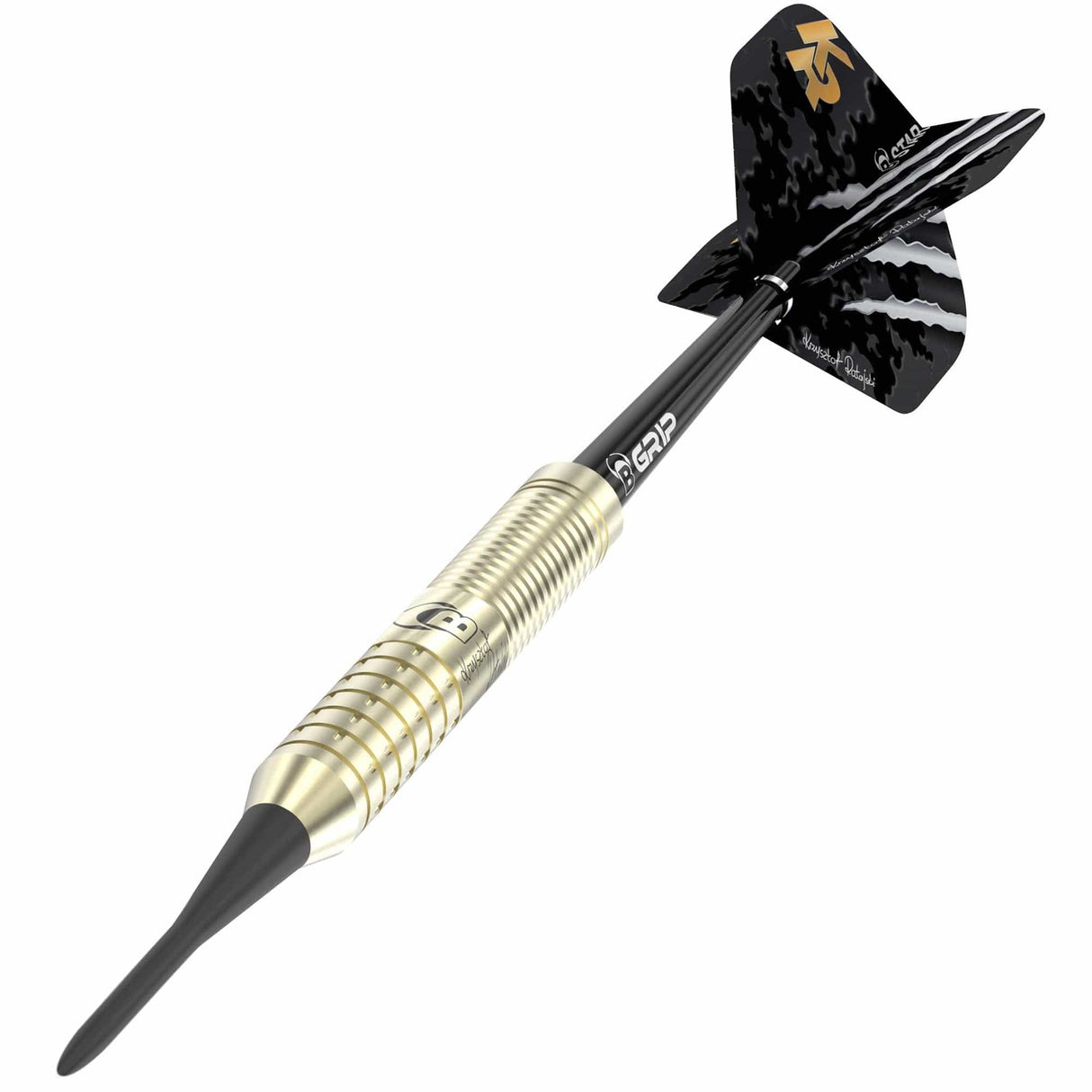 BULL'S Krzysztof Ratajski Darts - Soft Tip - The Polish Eagle - Brass - Gold 18g