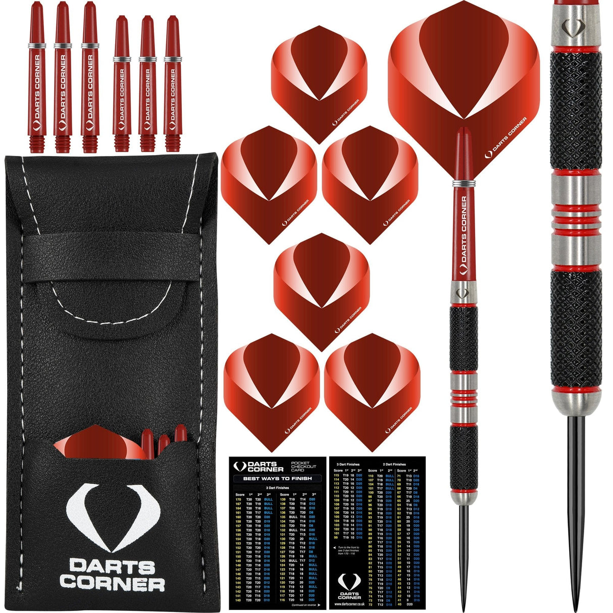 Darts Corner Firescar Darts - Steel Tip - M2 - Red Ring 23gPERS