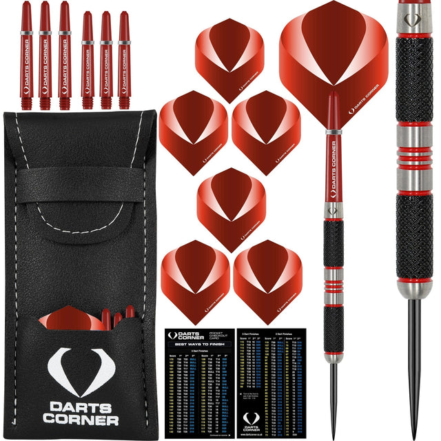 Darts Corner Firescar Darts - Steel Tip - M2 - Red Ring 23gPERS