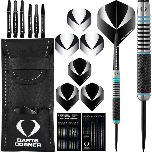 Darts Corner Marine Darts - Steel Tip - M4 - Aqua Black 22g