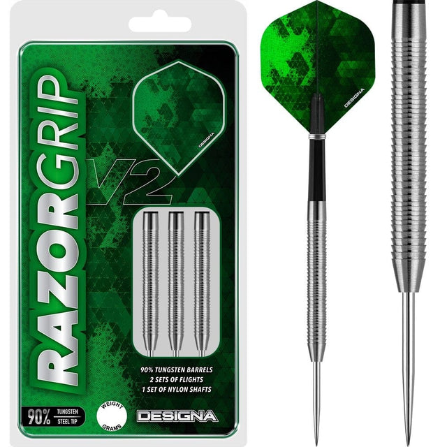 Designa Razor Grip V2 Darts - Steel Tip - M3 - Twin Shark