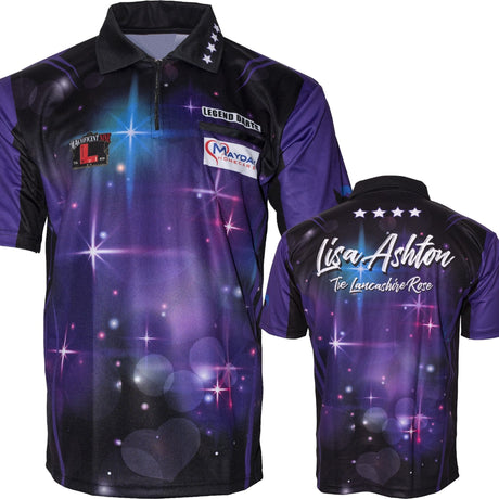 Legend Darts - Lisa Ashton - Dart Shirt - The Lancashire Rose - Purple