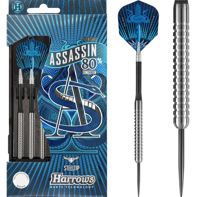 Harrows Assassin Darts - Steel Tip - Std - Ringed - 20g 20gPERS