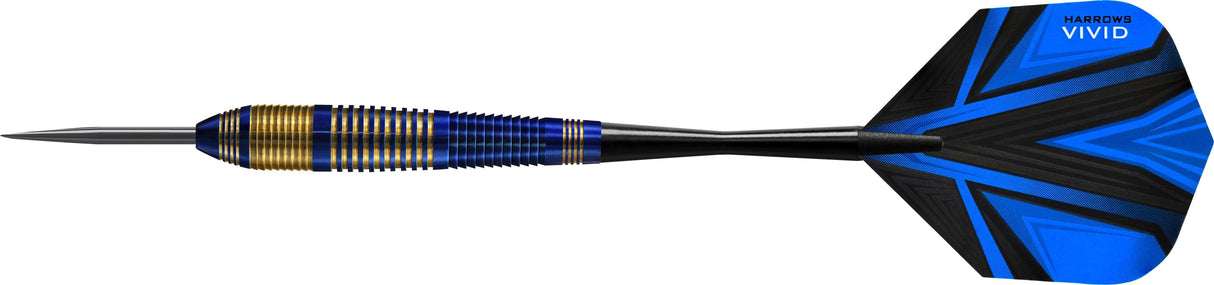 Harrows Vivid Darts - Steel Tip Brass - Blue