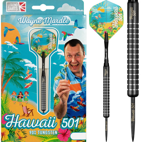 Legend Wayne Mardle Darts - Steel Tip - Hawaii 501 - Black 20g