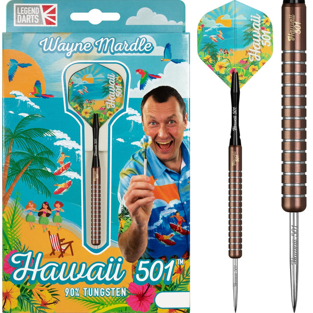 Legend Wayne Mardle Darts - Steel Tip - Hawaii 501 - Silica 20g