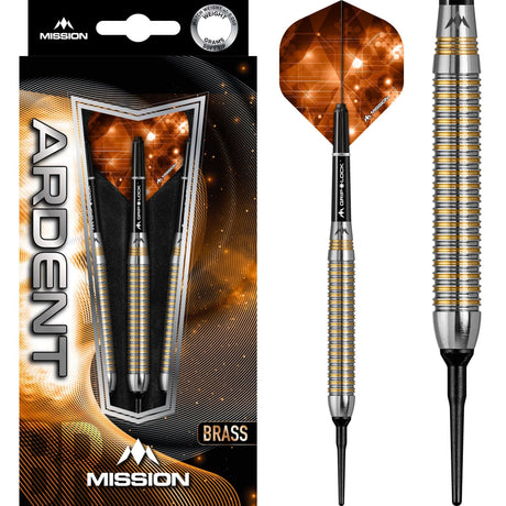 Mission Ardent Darts - Soft Tip Brass - M1 - Linear Ring 18g