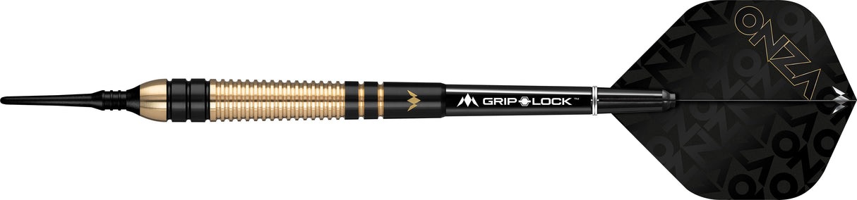 Mission Onza Darts - Soft Tip Brass - M2 - Black & Gold 18g