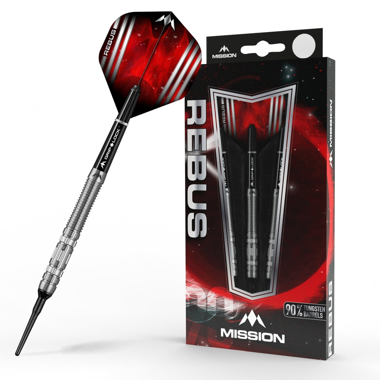 Mission Rebus Darts - Soft Tip - M1 - Rear Ring Grip