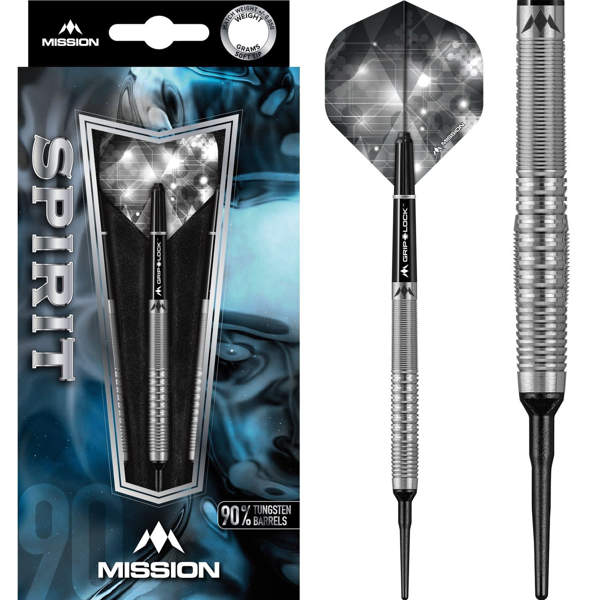 Mission Spirit Darts - Soft Tip - M4 - Rear Razor Grip 20g