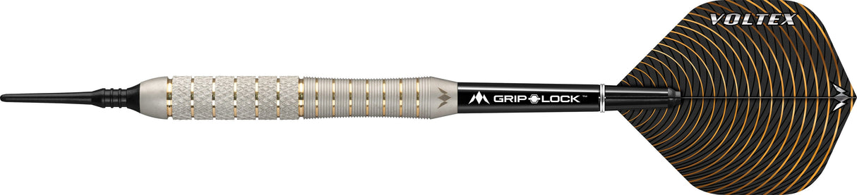 *Mission Voltex Darts - Soft Tip Brass - M1 - Silver - Knurled 21g