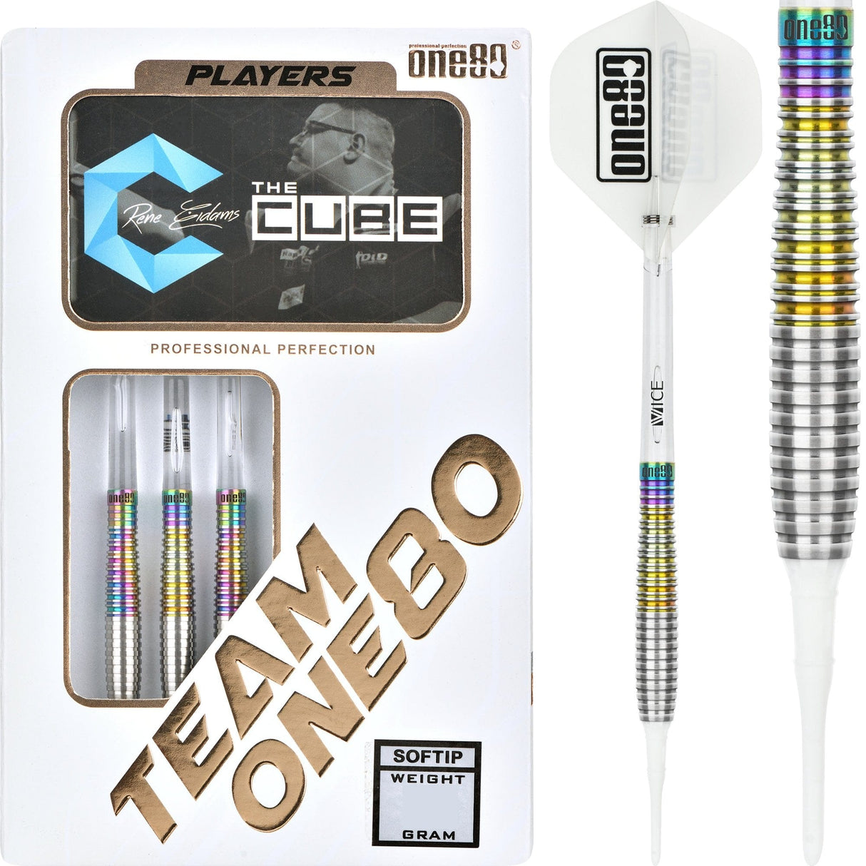 One80 Rene Eidams Darts - Soft Tip - The Cube - Signature II 19g