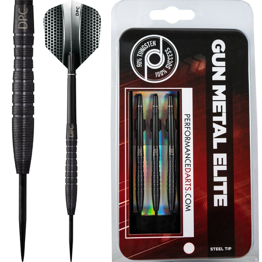 Performance Darts - Gun Metal Elite - Steel Tip - Micro Grip