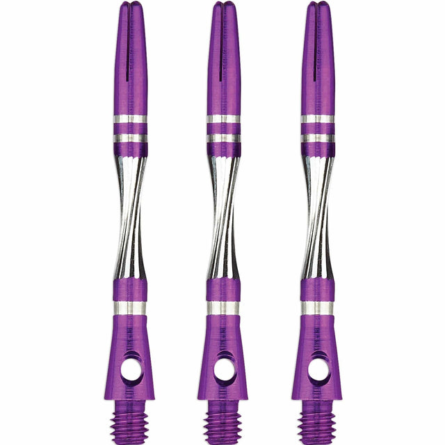 Unicorn Twist Dart Shafts - Aluminium Stems - Purple Medium