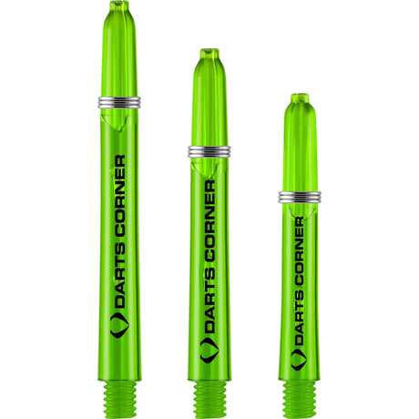 Darts Corner Polycarbonate Shafts - Dart Stems - Green