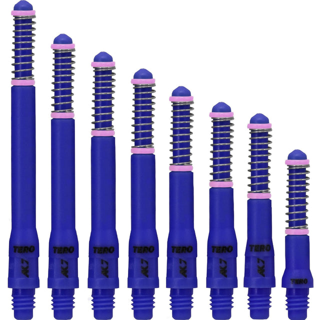 Cuesoul - Dart Shafts - Tero Flight System - AK7 - Standard - Set of 4 - Navy Blue