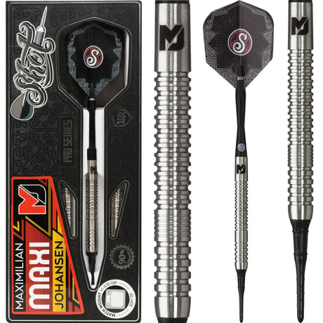 Shot Pro Series Darts - Soft Tip - Maximilian Johansen 20g