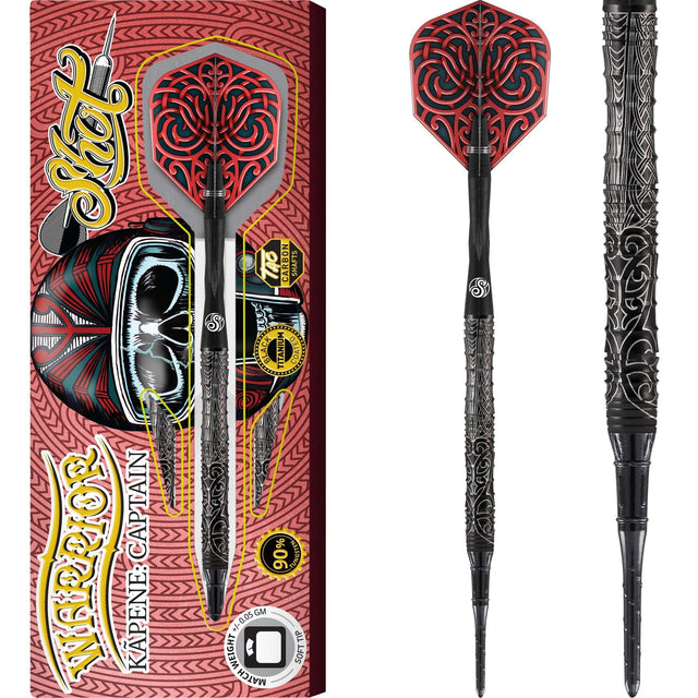 Shot Warrior Darts - Soft Tip - Kapene Captain 18g