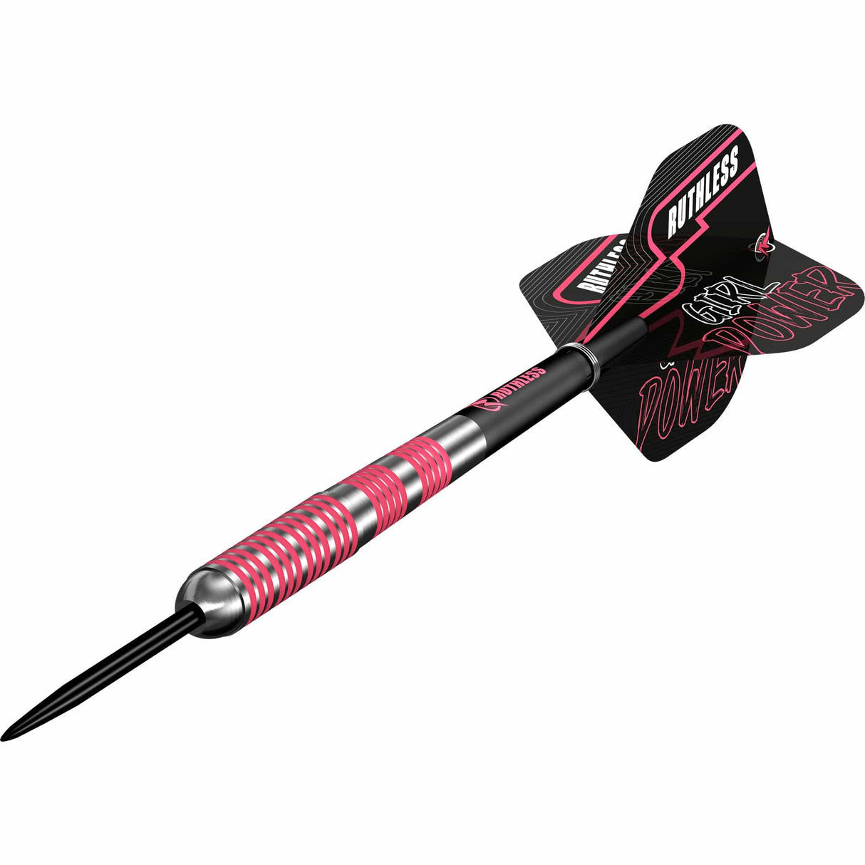 Ruthless Girl Power Darts - 90% Steel Tip Tungsten - Ringed - Pink