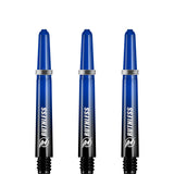 Ruthless Deflectagrip Plus Dart Shafts - Polycarbonate Stems with Springs - Blue Tweenie