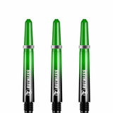 Ruthless Deflectagrip Plus Dart Shafts - Polycarbonate Stems with Springs - Green Tweenie