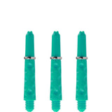 Harrows Dimplex Shafts - Dart Stems - with Rings - Jade Short