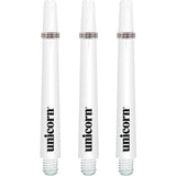 Unicorn Gripper 3 Dart Shafts - Nylon Stems - White Medium