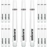 Unicorn Gripper 3 Dart Shafts - VALUE PACK - 5 Sets - White Medium