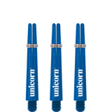 Unicorn Gripper 3 Dart Shafts - Nylon Stems - Blue Short