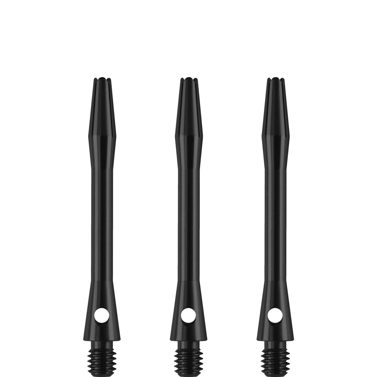 Designa Aluminium Shafts - Metal Dart Stems - Black Tweenie