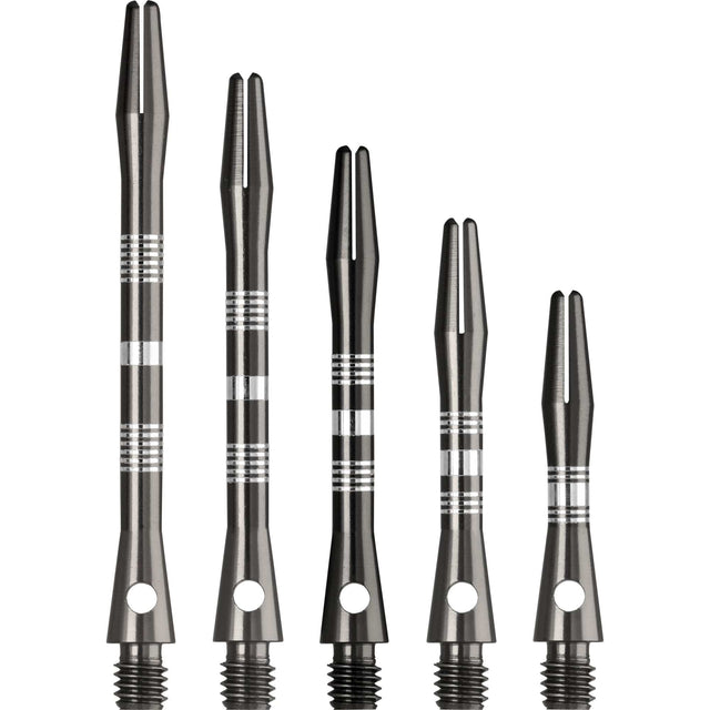 Designa Multiline Aluminium Shafts - Regrooved - Gun Metal