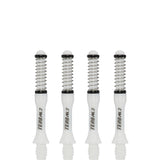 Cuesoul - Dart Shafts - Tero Flight System - AK7 - Slim - Set of 4 - White Cuesoul 34mm