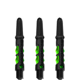 Harrows Carbon ST Shafts - Dart Stems - Black & Green Short