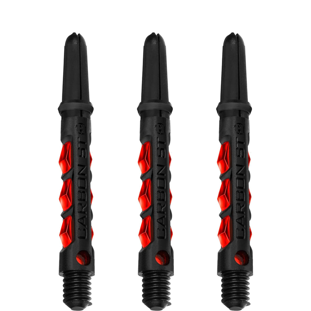 Harrows Carbon ST Shafts - Dart Stems - Black & Red Tweenie