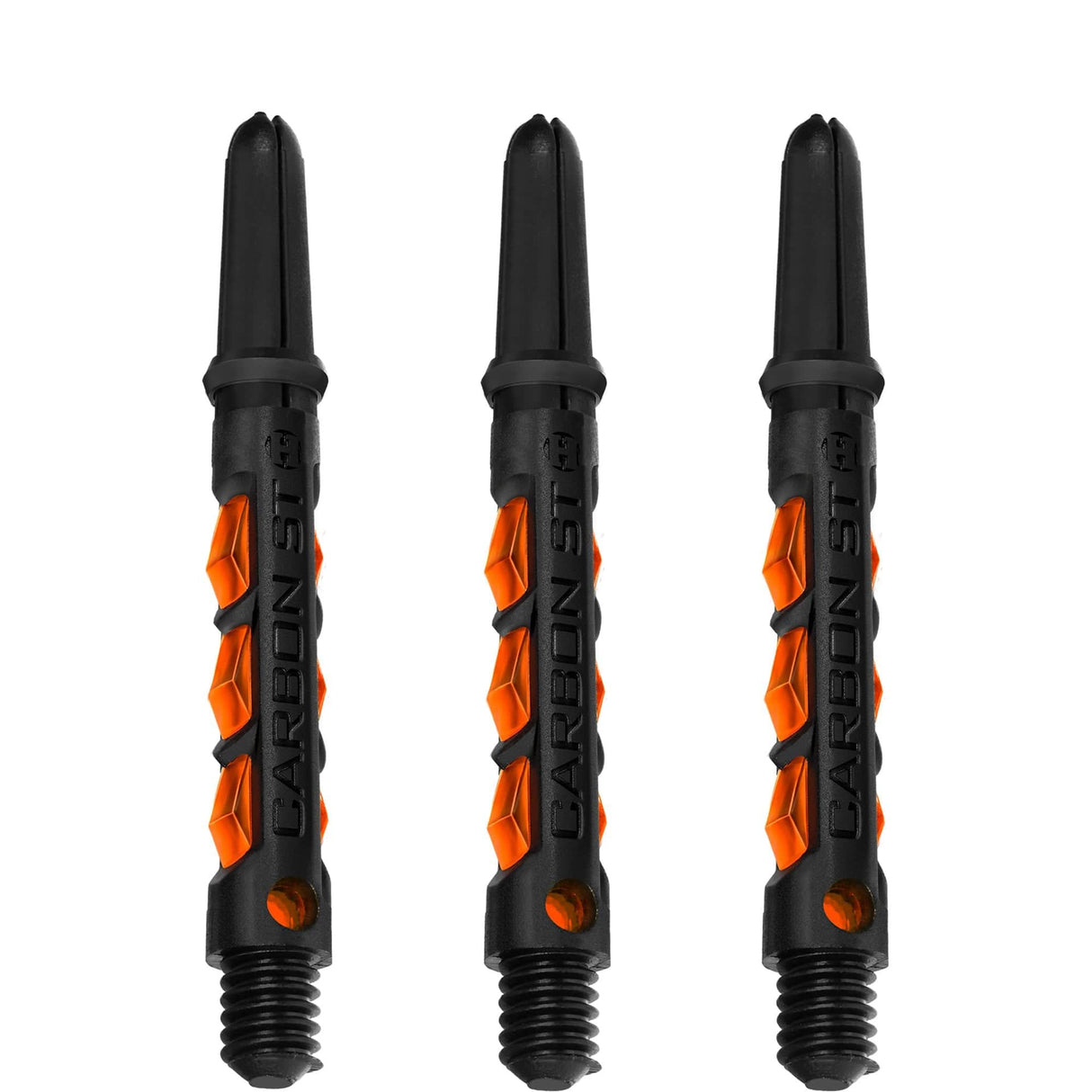 Harrows Carbon ST Shafts - Dart Stems - Black & Orange Tweenie